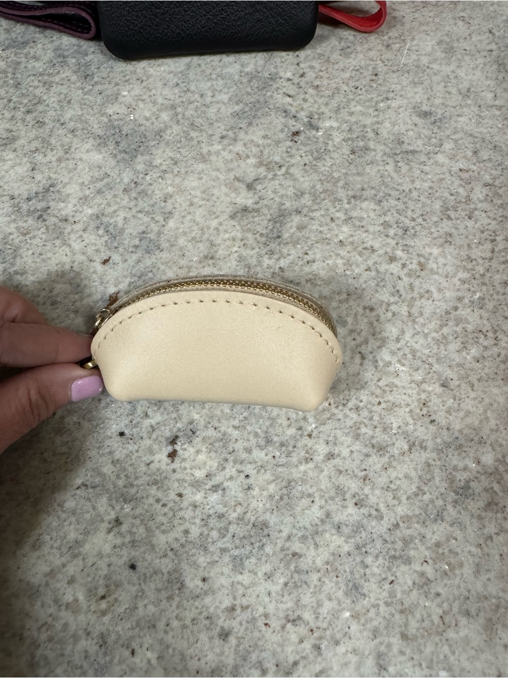 Portland Leather Bone Taco Keychain